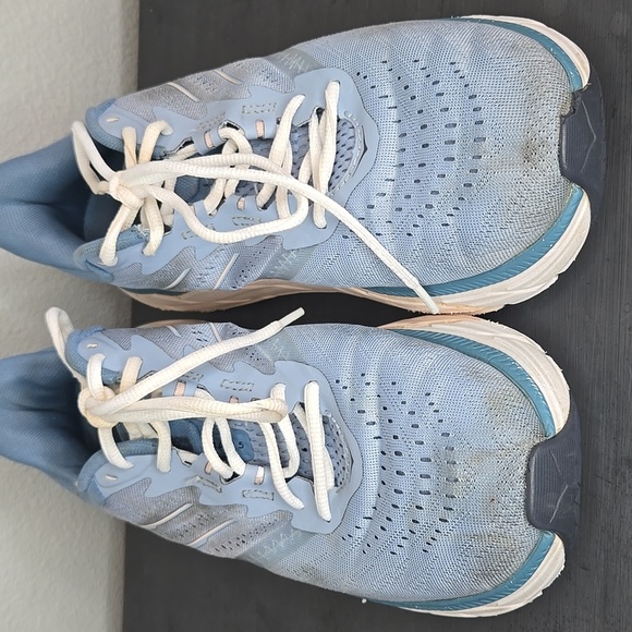 HOKA ONE ONE Arahi 5 Lightweight Lace-Up Sneakers Blue Fog Mesh Size 9.5 - Picture 5 of 9